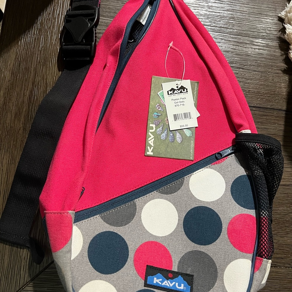 Kavu Pink and Gray Paxton Pack